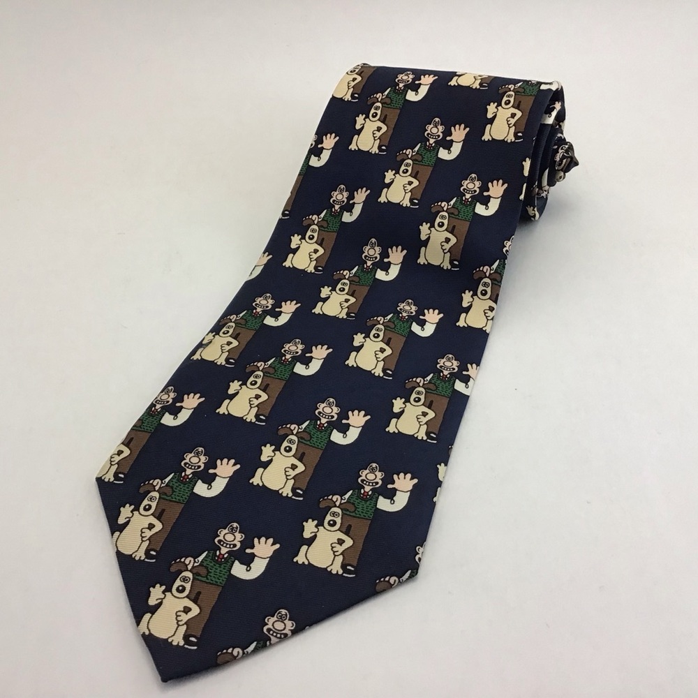 Vintage Wallace and Gromit Tie 100% Silk
